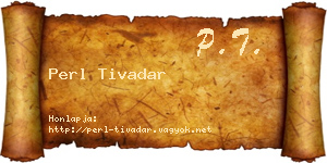 Perl Tivadar névjegykártya